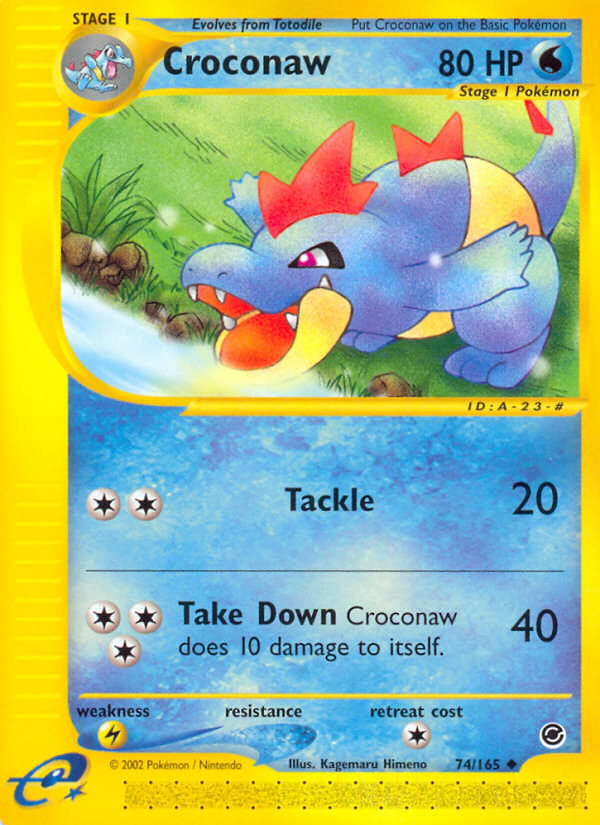 Croconaw (74/165) [Expedition: Base Set] | Fandemonia Ltd