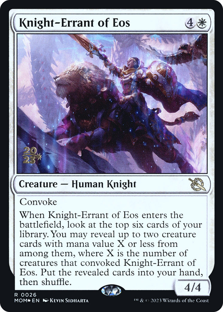 Knight-Errant of Eos [March of the Machine Prerelease Promos] | Fandemonia Ltd