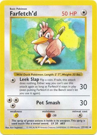 Farfetch'd (27/102) [Base Set Shadowless Unlimited] | Fandemonia Ltd