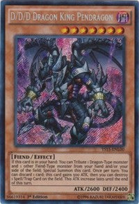 D/D/D Dragon King Pendragon [YS15-ENL00] Secret Rare | Fandemonia Ltd