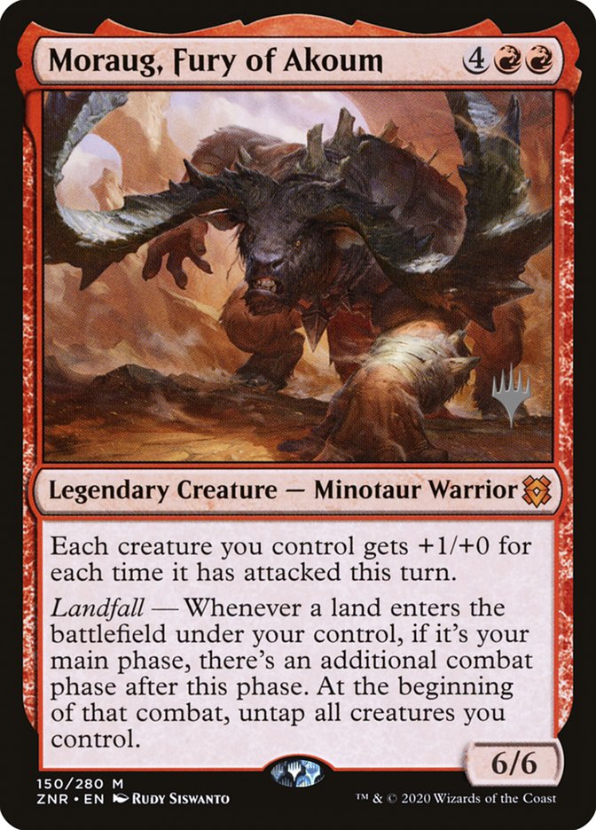 Moraug, Fury of Akoum (Promo Pack) [Zendikar Rising Promos] | Fandemonia Ltd