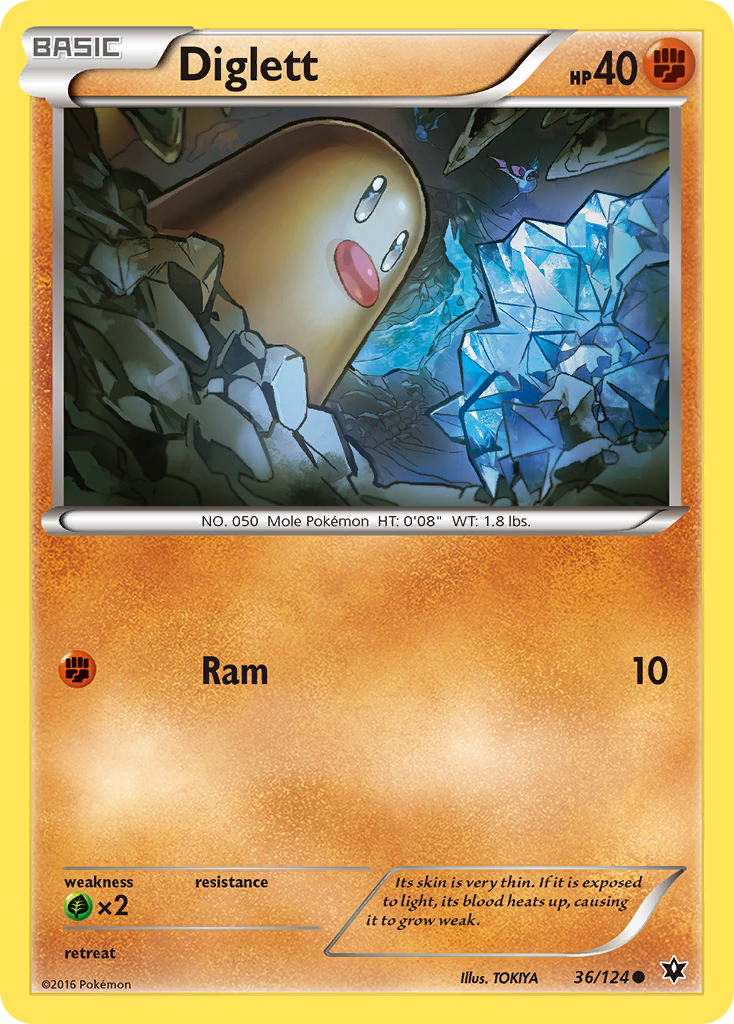 Diglett (36/124) [XY: Fates Collide] | Fandemonia Ltd