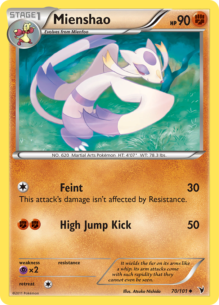 Mienshao (70/101) [Black & White: Noble Victories] | Fandemonia Ltd