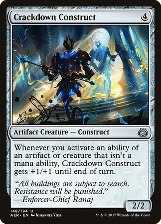 Crackdown Construct [Aether Revolt] | Fandemonia Ltd