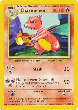 Charmeleon (24/102) [Base Set Unlimited] | Fandemonia Ltd