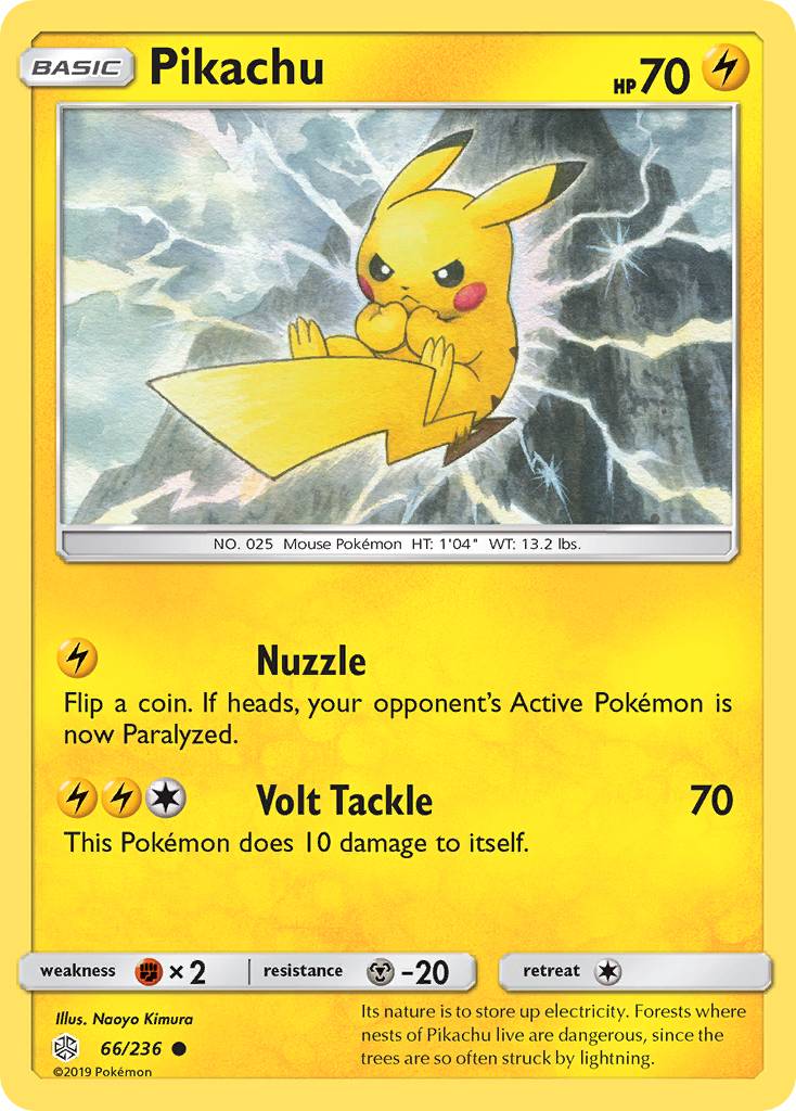 Pikachu (66/236) [Sun & Moon: Cosmic Eclipse] | Fandemonia Ltd