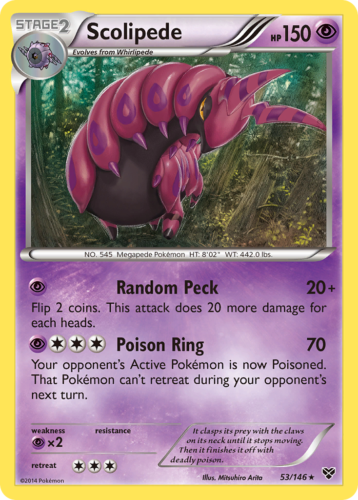 Scolipede (53/146) [XY: Base Set] | Fandemonia Ltd