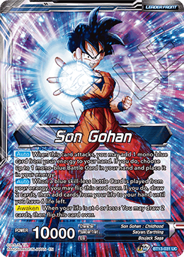 Son Gohan // SS2 Son Gohan, Pushed to the Brink (Uncommon) [BT13-031] | Fandemonia Ltd