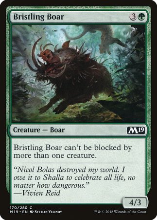 Bristling Boar [Core Set 2019] | Fandemonia Ltd