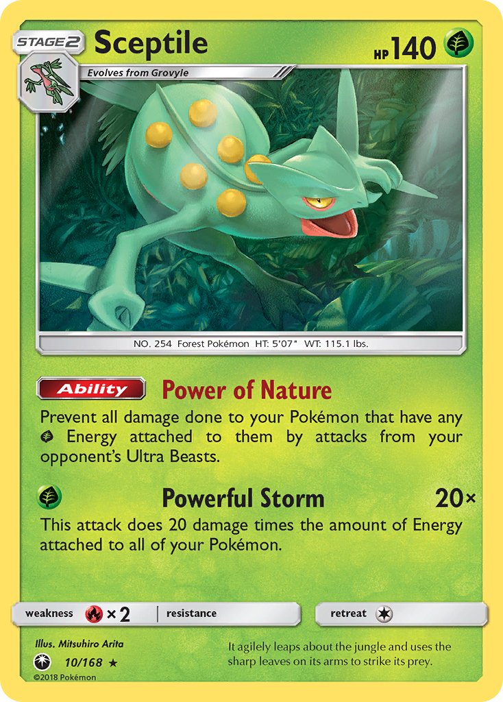 Sceptile (10/168) (Theme Deck Exclusive) [Sun & Moon: Celestial Storm] | Fandemonia Ltd