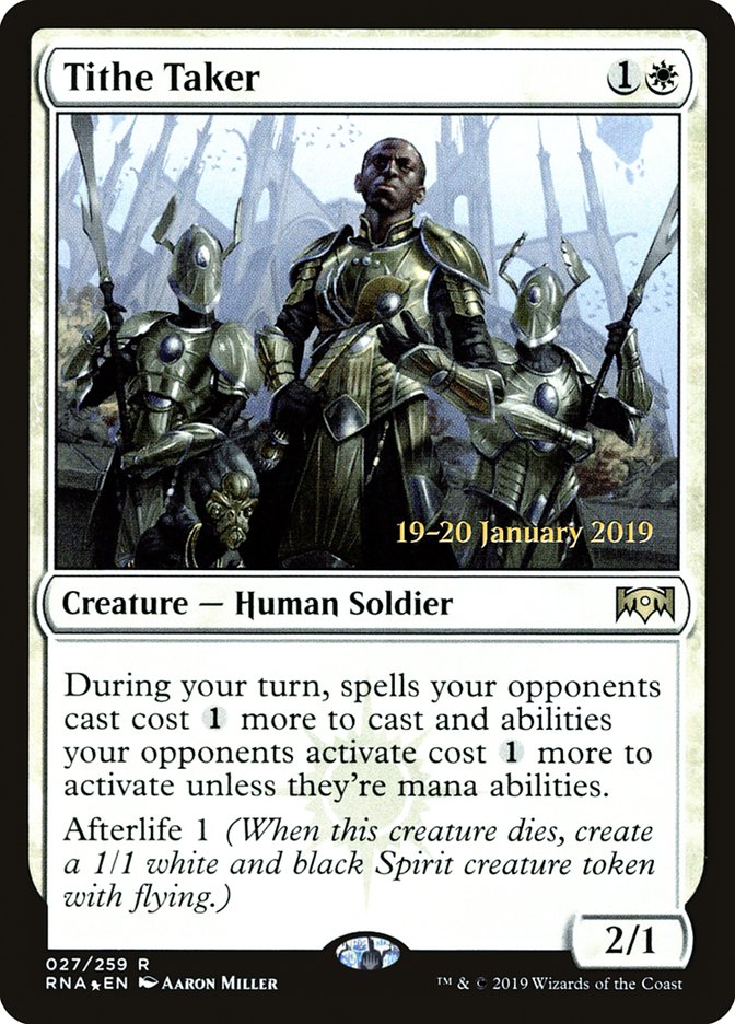 Tithe Taker [Ravnica Allegiance Prerelease Promos] | Fandemonia Ltd