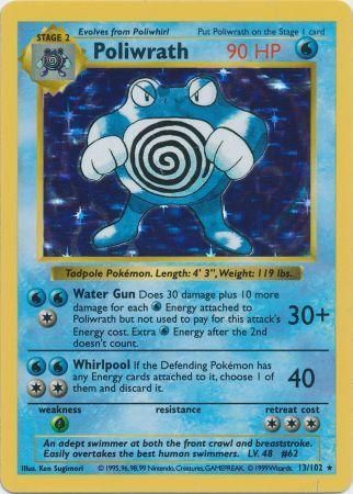 Poliwrath (13/102) [Base Set Shadowless Unlimited] | Fandemonia Ltd