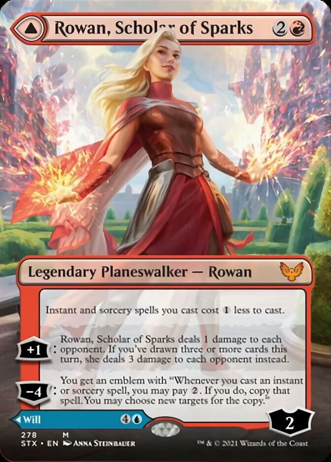 Rowan, Scholar of Sparks // Will, Scholar of Frost (Extended) [Strixhaven: School of Mages] | Fandemonia Ltd