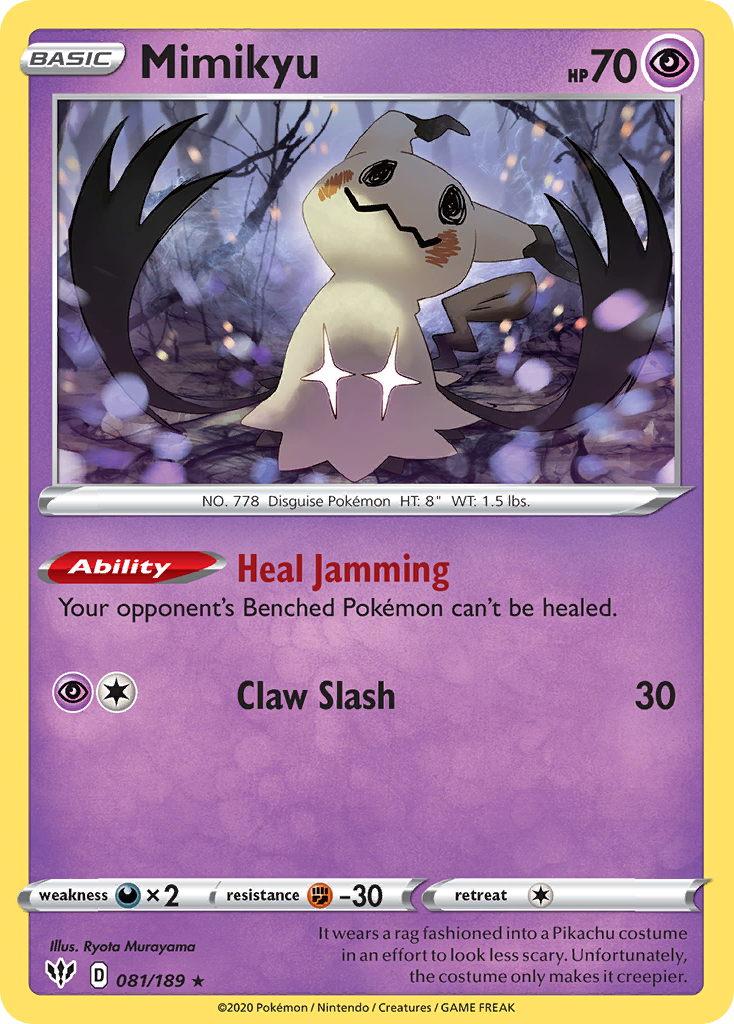 Mimikyu (081/189) [Sword & Shield: Darkness Ablaze] | Fandemonia Ltd