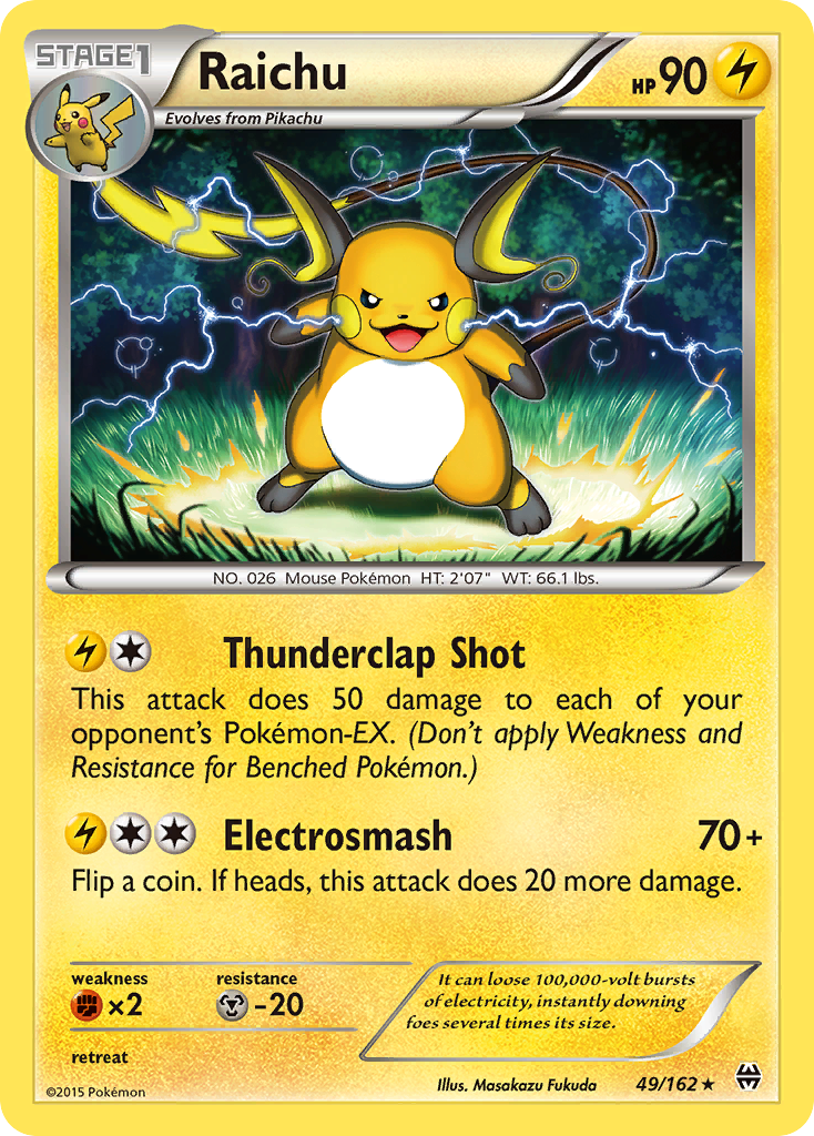 Raichu (49/162) [XY: BREAKthrough] | Fandemonia Ltd