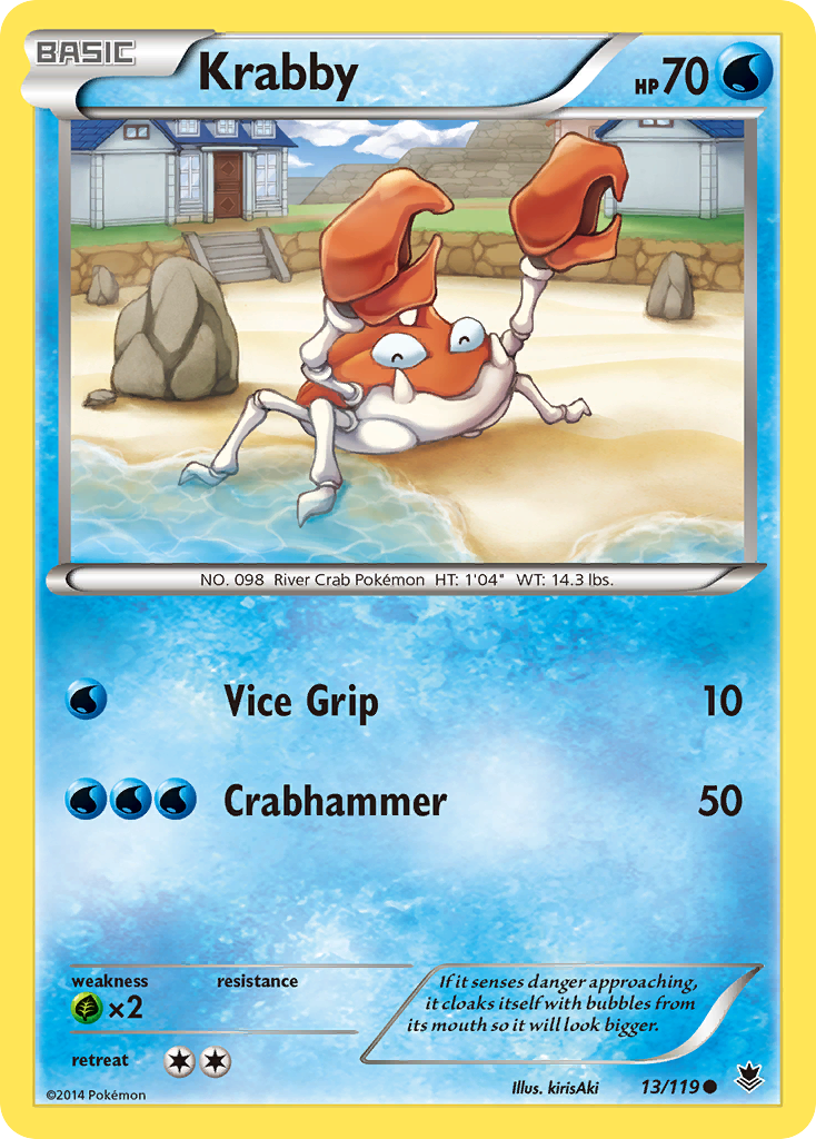 Krabby (13/119) [XY: Phantom Forces] | Fandemonia Ltd