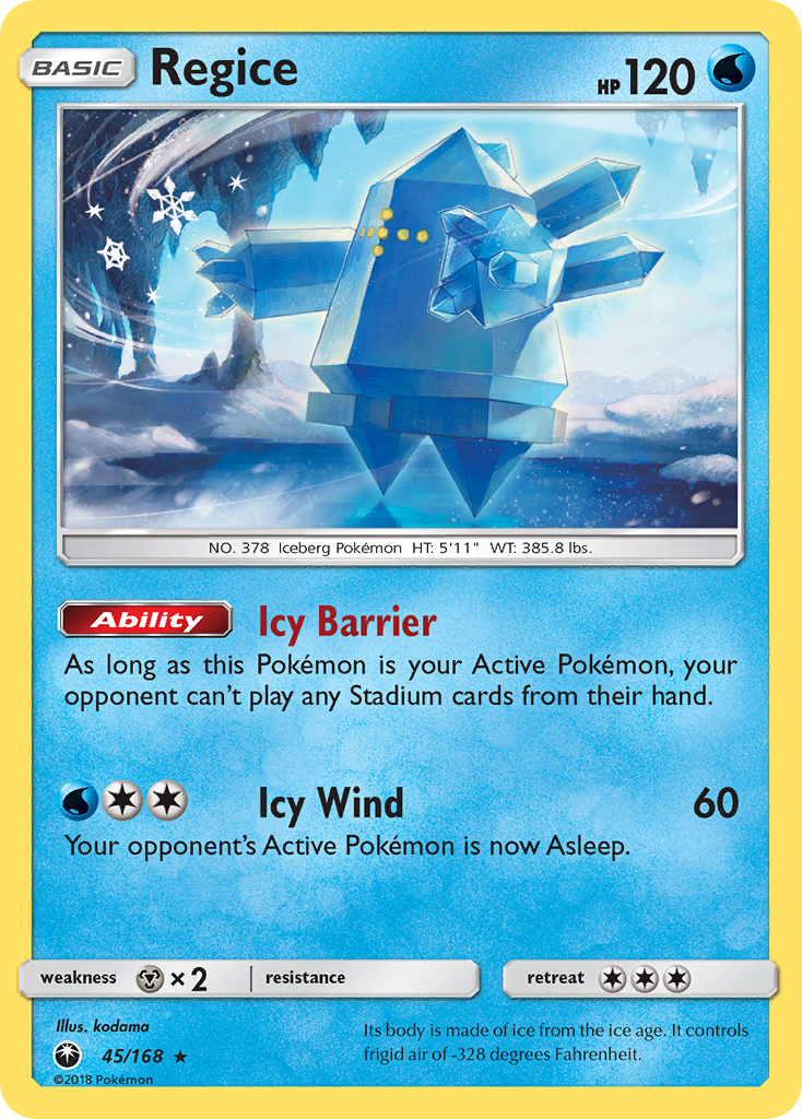 Regice (45/168) [Sun & Moon: Celestial Storm] | Fandemonia Ltd