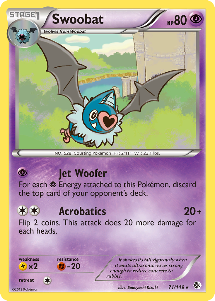 Swoobat (71/149) [Black & White: Boundaries Crossed] | Fandemonia Ltd