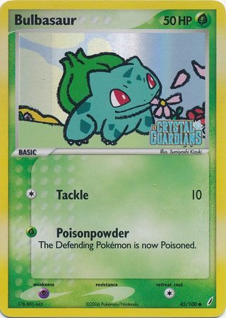 Bulbasaur (45/100) (Stamped) [EX: Crystal Guardians] | Fandemonia Ltd