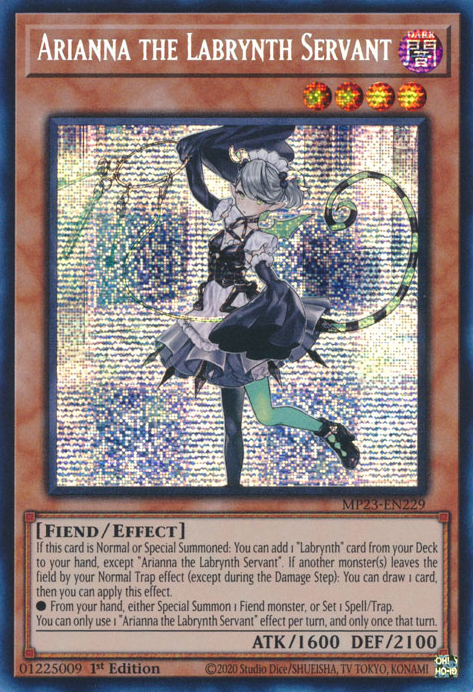 Arianna the Labrynth Servant [MP23-EN229] Prismatic Secret Rare | Fandemonia Ltd