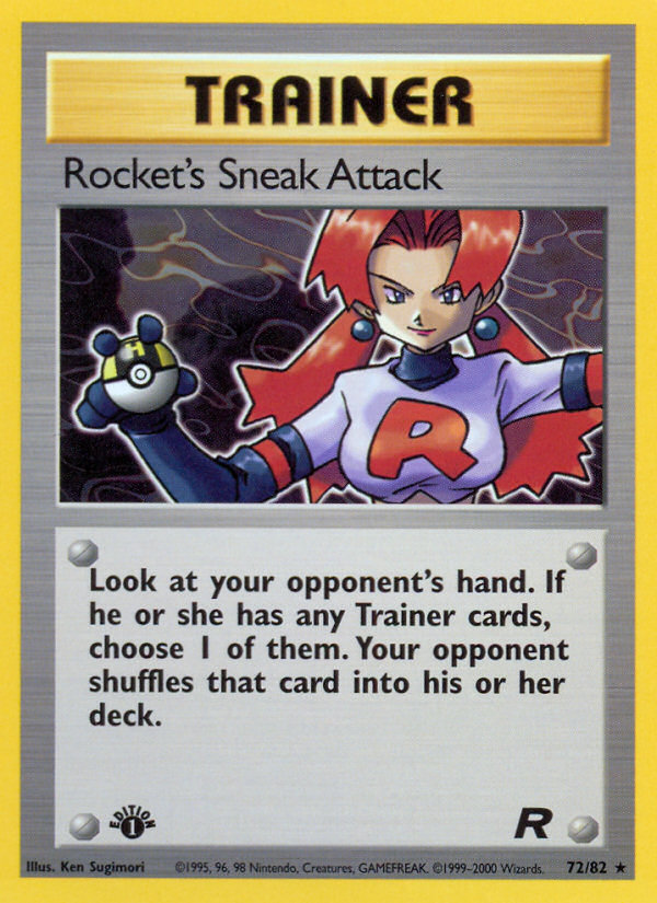 Rocket's Sneak Attack (72/82) [Team Rocket 1st Edition] | Fandemonia Ltd