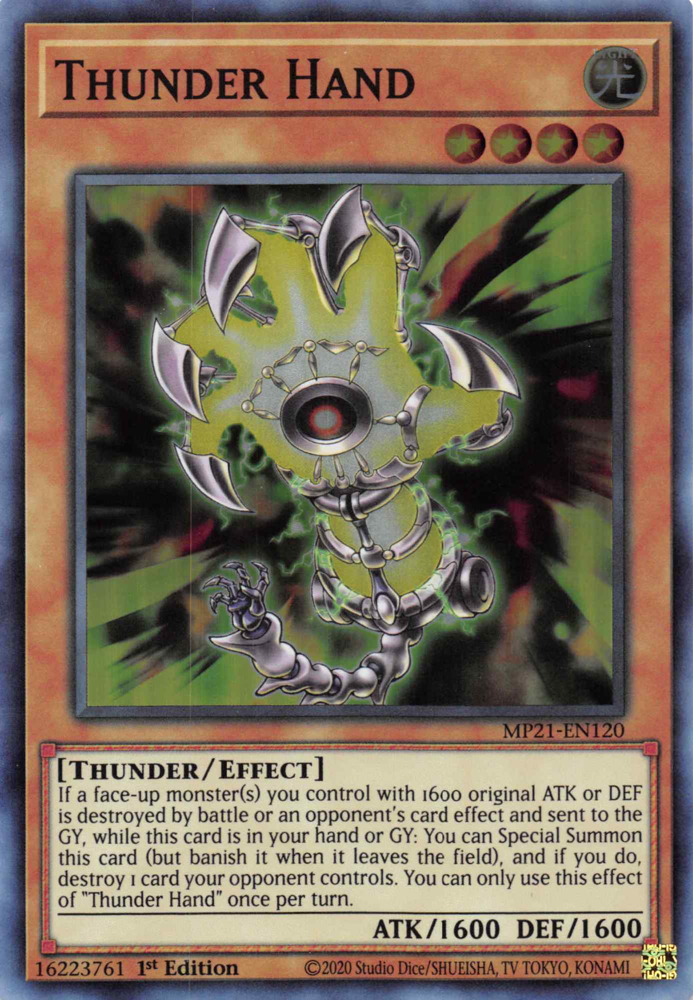 Thunder Hand [MP21-EN120] Super Rare | Fandemonia Ltd