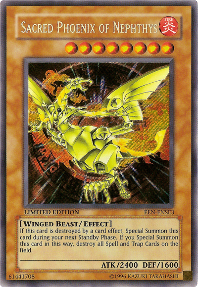 Sacred Phoenix of Nephthys [EEN-ENSE3] Secret Rare | Fandemonia Ltd