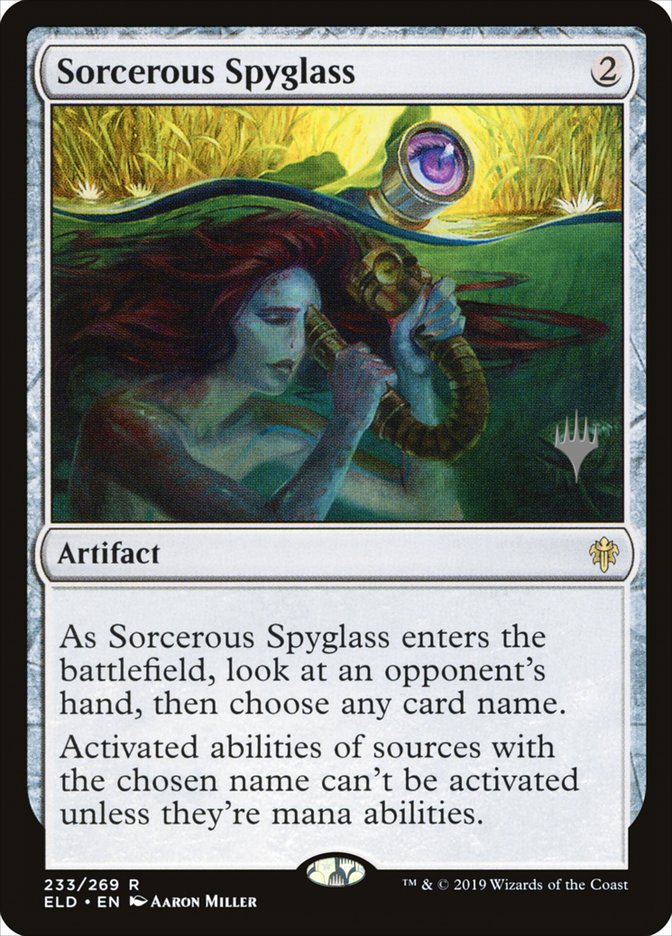 Sorcerous Spyglass (Promo Pack) [Throne of Eldraine Promos] | Fandemonia Ltd