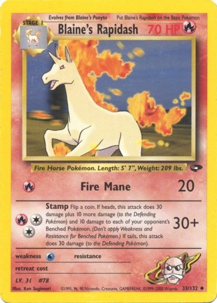 Blaine's Rapidash (33/132) [Gym Challenge Unlimited] | Fandemonia Ltd