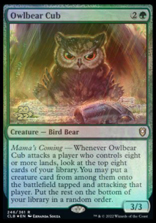 Owlbear Cub [Commander Legends: Battle for Baldur's Gate Prerelease Promos] | Fandemonia Ltd