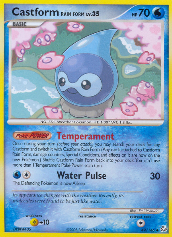 Castform Rain Form (49/146) [Diamond & Pearl: Legends Awakened] | Fandemonia Ltd