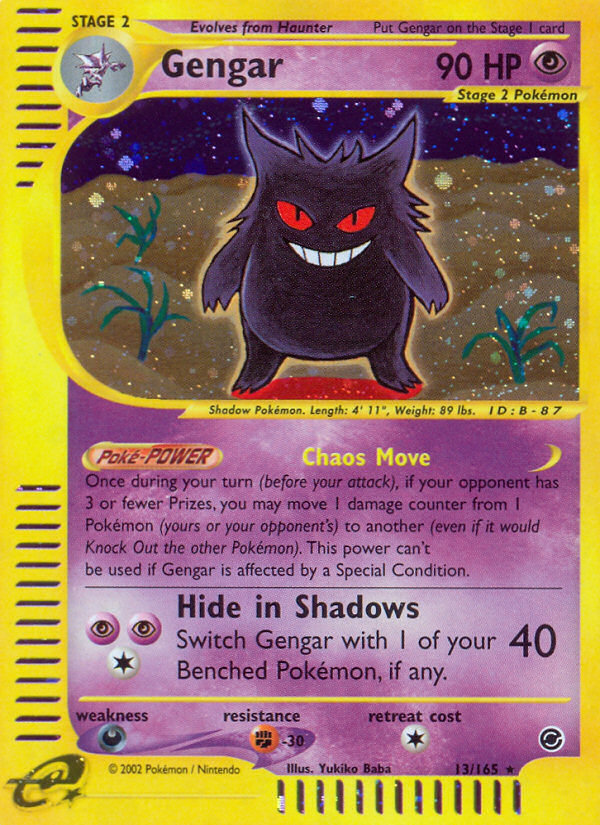 Gengar (13/165) [Expedition: Base Set] | Fandemonia Ltd