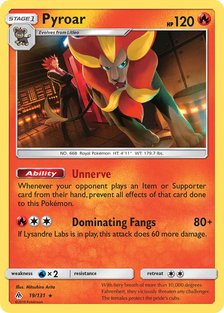 Pyroar (19/131) [Sun & Moon: Forbidden Light] | Fandemonia Ltd