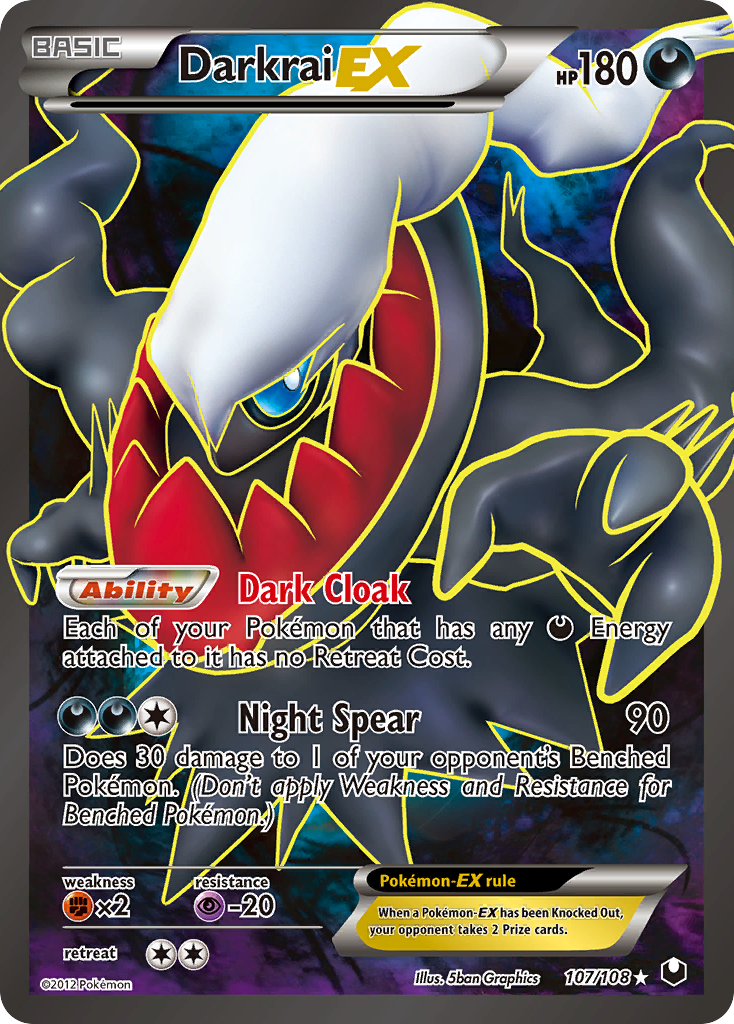 Darkrai EX (107/108) [Black & White: Dark Explorers] | Fandemonia Ltd