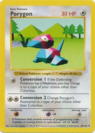 Porygon (39/102) [Base Set Shadowless Unlimited] | Fandemonia Ltd