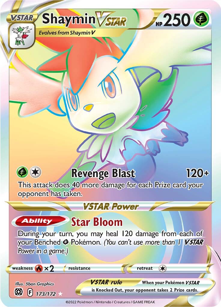 Shaymin VSTAR (173/172) [Sword & Shield: Brilliant Stars] | Fandemonia Ltd