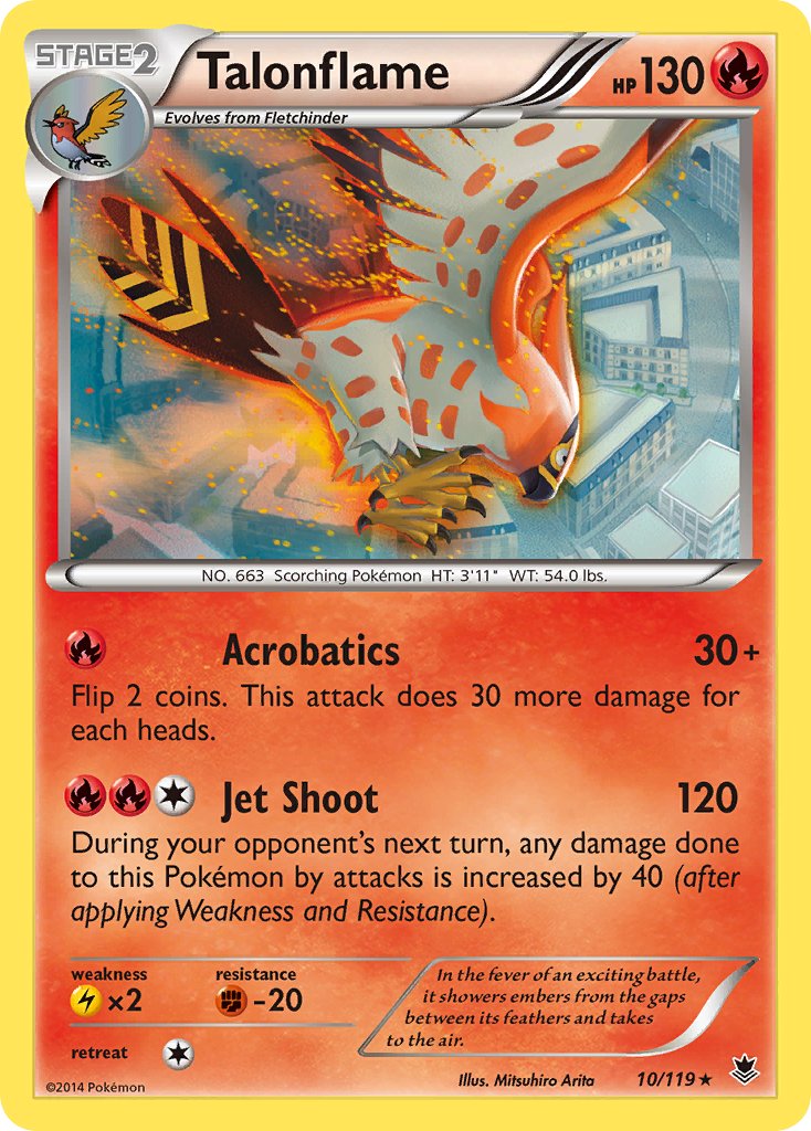 Talonflame (10/119) (Theme Deck Exclusive) [XY: Phantom Forces] | Fandemonia Ltd