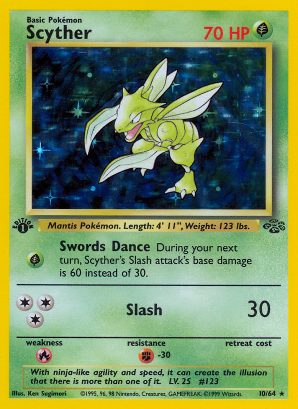 Scyther (10/64) [Jungle 1st Edition] | Fandemonia Ltd