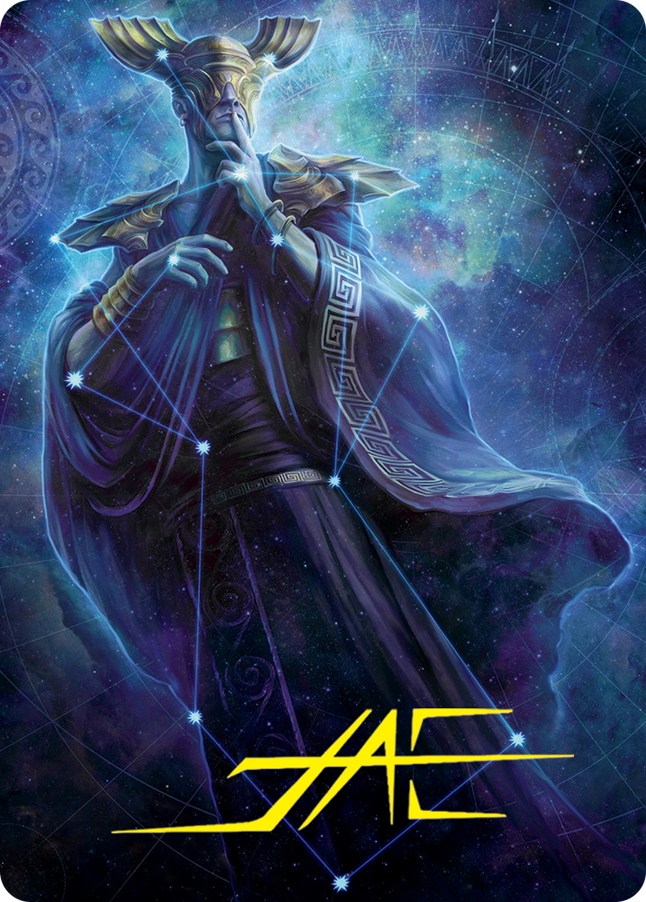 Atris, Oracle of Half-Truths Art Card (Gold-Stamped Signature) [March of the Machine Art Series] | Fandemonia Ltd