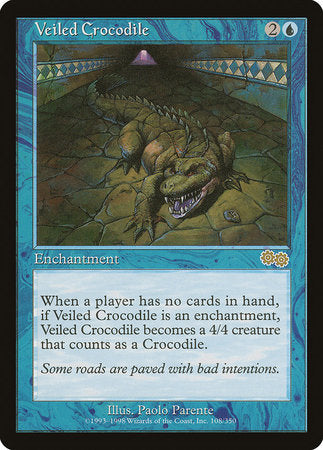 Veiled Crocodile [Urza's Saga] | Fandemonia Ltd