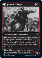 Fearful Villager // Fearsome Werewolf [Innistrad: Double Feature] | Fandemonia Ltd