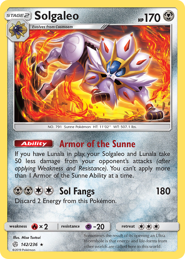 Solgaleo (142/236) [Sun & Moon: Cosmic Eclipse] | Fandemonia Ltd