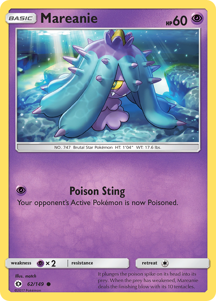 Mareanie (62/149) [Sun & Moon: Base Set] | Fandemonia Ltd