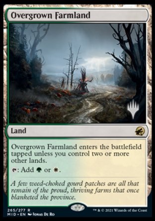 Overgrown Farmland (Promo Pack) [Innistrad: Midnight Hunt Promos] | Fandemonia Ltd