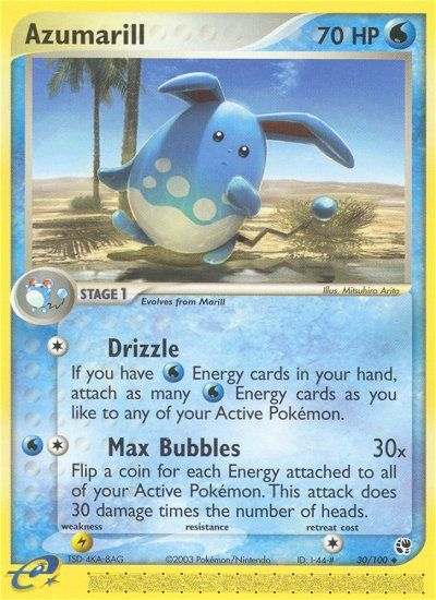 Azumarill (30/100) [EX: Sandstorm] | Fandemonia Ltd