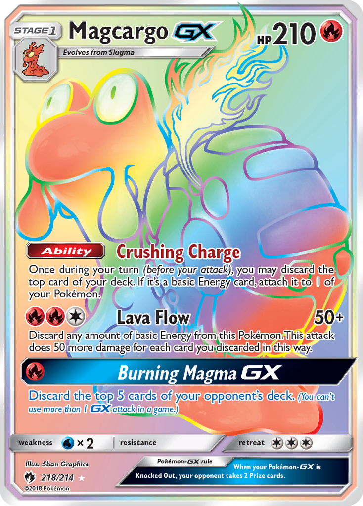 Magcargo GX (218/214) [Sun & Moon: Lost Thunder] | Fandemonia Ltd