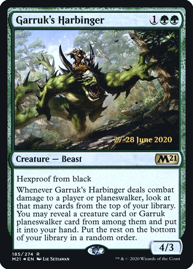 Garruk's Harbinger  [Core Set 2021 Prerelease Promos] | Fandemonia Ltd