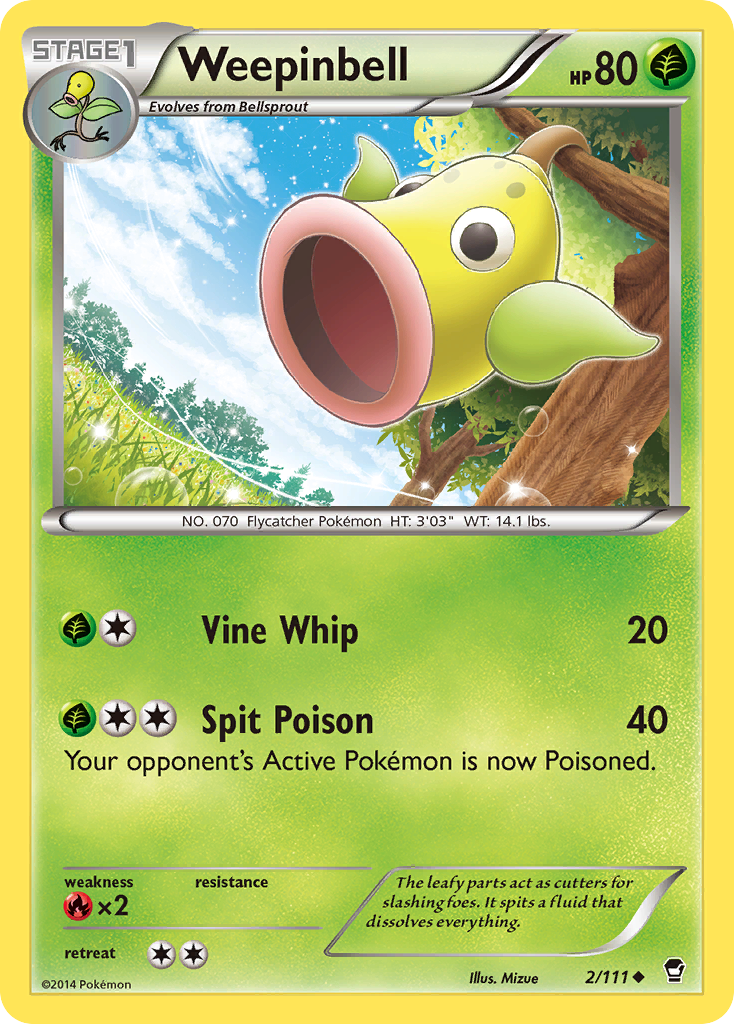 Weepinbell (2/111) [XY: Furious Fists] | Fandemonia Ltd