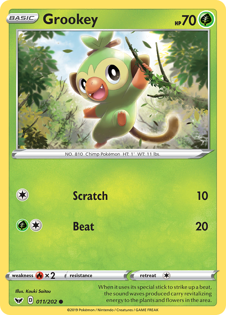 Grookey (011/202) [Sword & Shield: Base Set] | Fandemonia Ltd