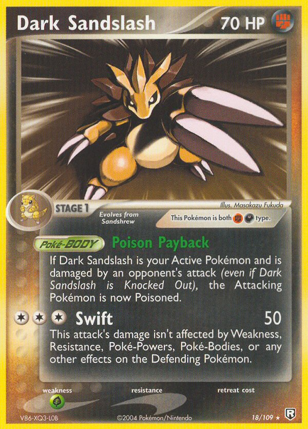 Dark Sandslash (18/109) [EX: Team Rocket Returns] | Fandemonia Ltd